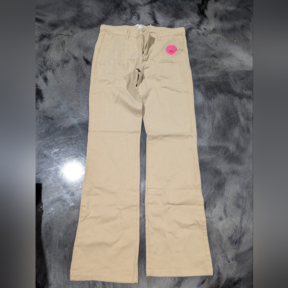 Girl's uniform pants The Childrens place bootcut tan